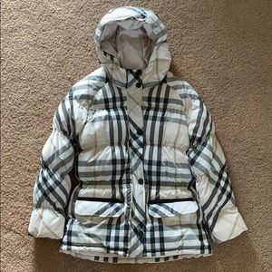 Burberry little kids size 12 puffer coat